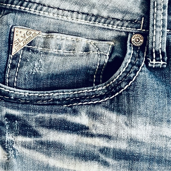 Salvage by Buckle Mayhem Bootcut Performance Stretch Fabric Jeans Men’s 34 - Picture 6 of 11